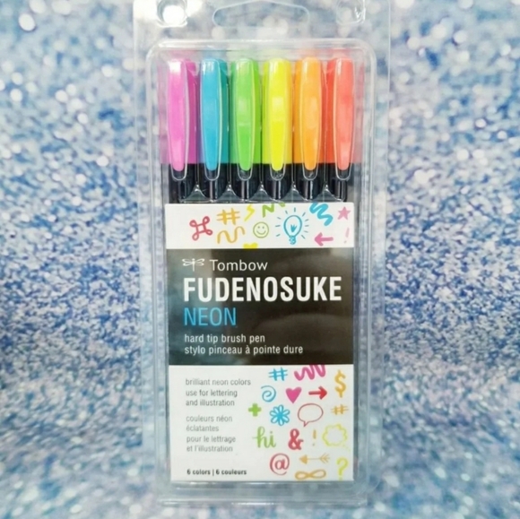 tombow hard tip brush pen